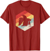 Cool Pet Beta Fish Gift Apparel Retro Vintage Freshwater Aquarium Betta Fish T-Shirt - Cranberry Red