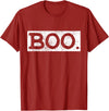 Boo Pocus Halloween Vintage Boo Funny Gift T-Shirt - Cranberry Red
