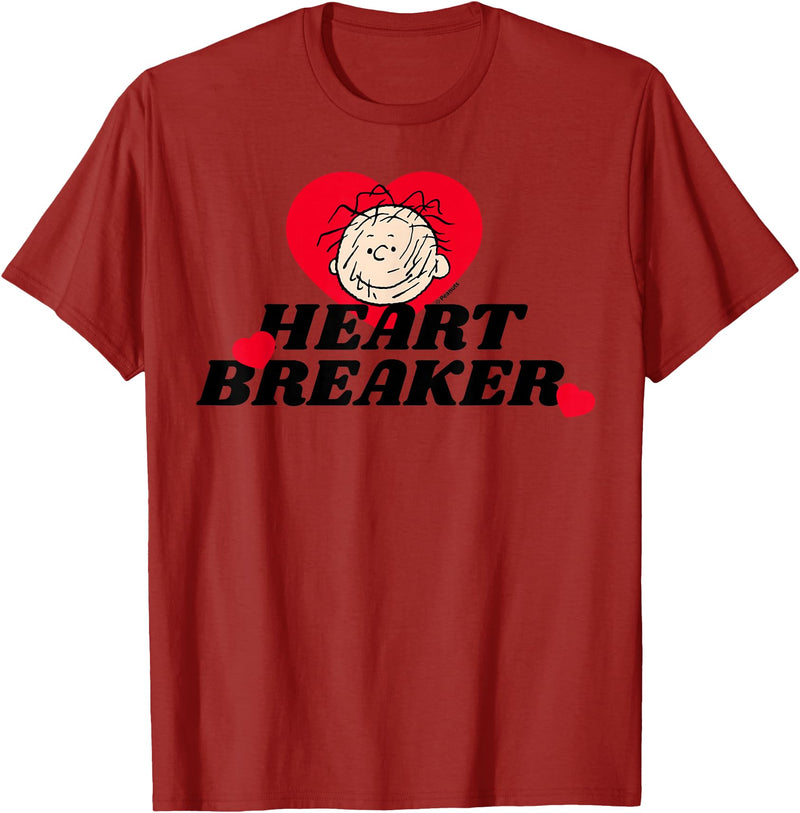 Peanuts Pig Pen Heartbreaker T-Shirt - Cranberry Red
