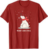Sassy Southern Charm & Grace Cute Funny & Unique Christmas Polar Bear & Snow T-Shirt Gift T-Shirt - Cranberry Red