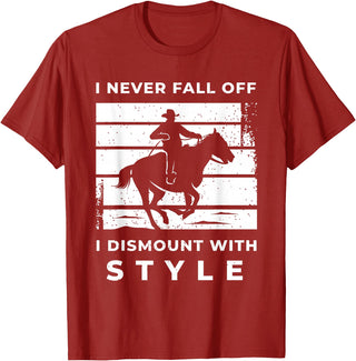Funny Horse Quote Shirts And Equestrian Gifts Funny Horse Quote Outfit For A Lover Of Horse T-Shirt - Cranberry Red