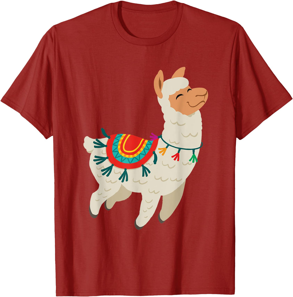 My Awesome llama T-Shirts No Drama Llama Funny Lama T-Shirt - Cranberry Red
