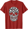 Funny Halloween Dog Costume Gift Idea Funny Skull Costume Men Women Pug Lover Halloween Dog T-Shirt - Cranberry Red