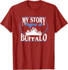 City Designs by Dennex Born in Buffalo T-Shirt - Cranberry Red