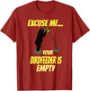 Excuse me your bird feeder is empty apparel Excuse Me Your Bird Feeder Is Empty Graphic Bear T-Shirt T-Shirt - Cranberry Red
