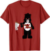 Jujubella Angry Bear Scare Bear Teddy Bear No Kids T-shirt T-Shirt - Cranberry Red