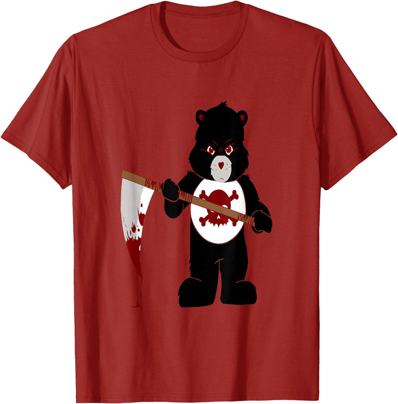 Jujubella Angry Bear Scare Bear Teddy Bear No Kids T-shirt T-Shirt - Cranberry Red