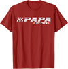 Race Car Birthday Family Race Car Birthday Party Racing Family Papa Pit Crew T-Shirt - Cranberry Red