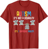 Autism Awareness Gifts Cute Koala Bears Its A Different Ability Autism Awareness T-Shirt - Cranberry Red