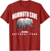 Mammoth Cave National Park USA Parks Mammoth Cave National Park Bear Souvenir US Parks T-Shirt - Cranberry Red