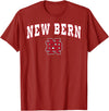 Official High School Fan Gear New Bern High School Bears T-Shirt C2 T-Shirt - Cranberry Red