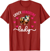 Funny Kunekune Pigs For Kunekune Pig Mom Crazy Kunekune Lady Kunekune Pig Mom Kunekune Pig Lover T-Shirt, Small - Cranberry Red