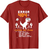 Funny Halloween Error 404 Costume Not Found Error 404 Costume Not Found Halloween Coding Programmer Geek T-Shirt - Cranberry