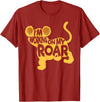 Lion Whisperer Wildlife Animal SteMi Apparel I'm Working On My Roar Lion Whisperer Safari Wildlife Animal T-Shirt - Cranberry Red