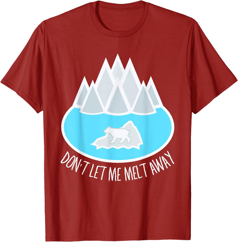 Arctic Explorers T-shirts and Gifts Polar Bear TShirt Ice Caps Melting glaciers cute Arctic Tee T-Shirt - Cranberry Red