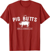 DustyShirt I Like Pig Butts and I Cannot Lie T-Shirt T-Shirt - Cranberry Red