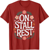 Horse Riding Equestrian Horse Trainer Jockey On Stall Rest T-Shirt - Cranberry Red
