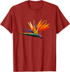 DDD Flowers Bird of Paradise Flower T-Shirt - Cranberry Red