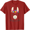 Gym is Bae Llama Bride to Be Wedding Bridal Shower Alpaca T-Shirt - Cranberry Red
