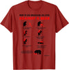 Bearmageddon How to Use BJJ Against a Bear T-Shirt - Cranberry Red