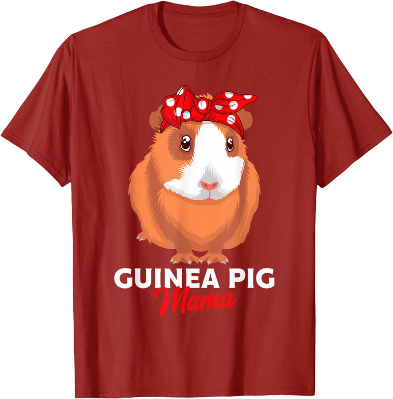 Sweet Baby Guinea Pig Gift For Girls And Women Guinea Pig Mama Guinea Pigs Funny Girls T-Shirt - Cranberry Red
