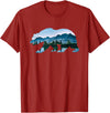 Retro National Park Shirts Bear Vintage National Park Bear Wildlife Mountains T-Shirt - Cranberry Red
