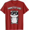 Funny Hamster Design for Men Dad Boys Animal Hamster Lover T-Shirt - Cranberry Red