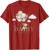 Cute Bearly Wait Baby Shower Bear Matching Family Abuela We Can Bearly Wait Baby Shower Bear Family Matching T-Shirt - Cranberry Red
