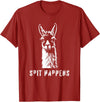 Funny Llama Spit Happens - Llama Drama T-Shirt - Cranberry Red