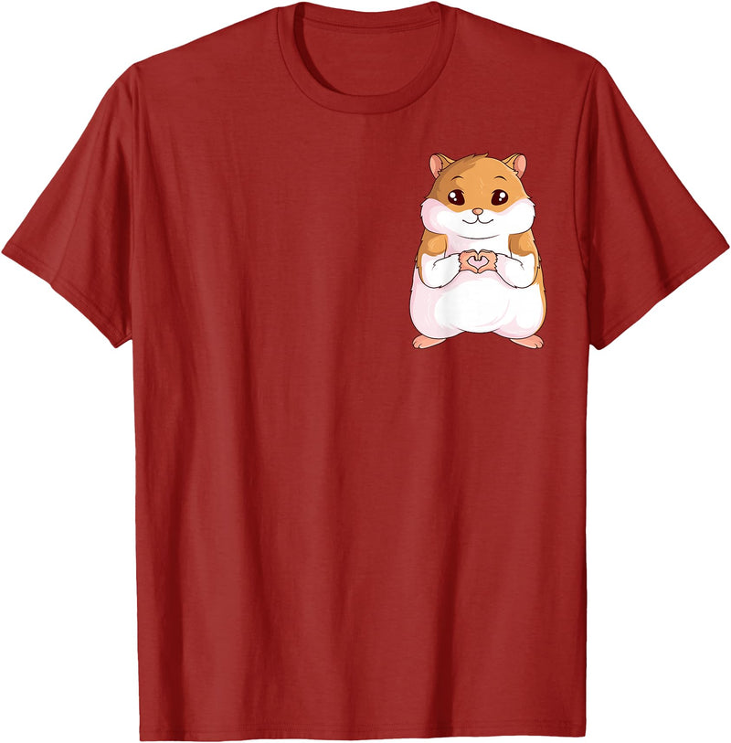 Hamster Children Boys Girls T-Shirt - Cranberry Red