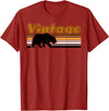 Equal Rights Gay Bear Sânpebe Designs Vintage Gay Bear T-Shirt - Cranberry Red