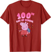 Peppa Pig 100th Day Of School Celebration Confetti T-Shirt - Cranberry Red
