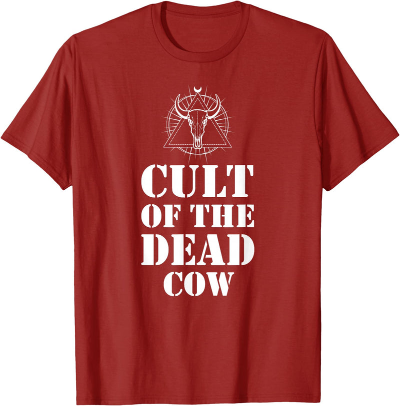 Cult Of The Dead Cow Tee Cult Of The Dead Cow Shirt T-Shirt - Cranberry Red