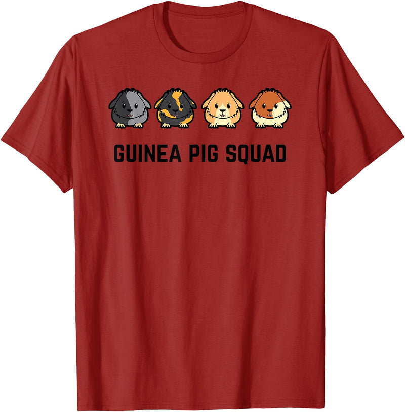 Funny Sarcastic Ironic Quotes & Sayings Cute Cavy Guinea Pig Rodent Team Squad T-Shirt - Cranberry Red