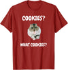 What Cookies Dwarf Hamster Funny Meme T-Shirt - Cranberry Red
