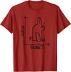 Rabbit Duck Illusion T-Shirt in Cranberry Red
