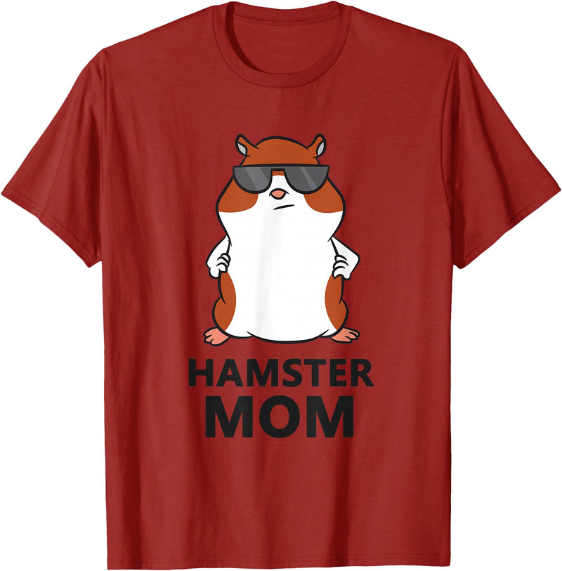 Hamster Mum Pet Hamster Mom T-Shirt - Cranberry Red