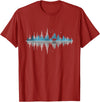 Outdoor Wild Retro Forest Gifts Trees Reflection Wildlife Nature Animal Bear Outdoor Forest T-Shirt - Cranberry Red
