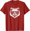 poppy Bear Family Apparel Poppy Bear Face with Sunglasses T-Shirt - Cranberry Red