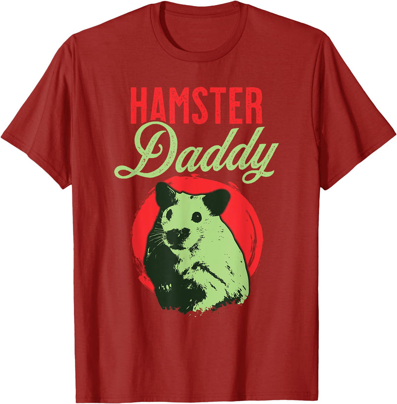 Hamster Daddy Father - Dad Hamster T-Shirt - Cranberry Red