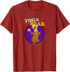 Fancy Getup Yoga Bear Funny Yogi Yoga Workout T-Shirt - Cranberry Red