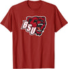 Bridgewater State University Gear - Steve State Bridgewater State University BSU Bears Logo T-Shirt - Cranberry Red