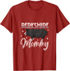 Creative Berkshire Pig designs Berkshire Pig Mommy T-Shirt - Cranberry Red