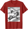 Hamster Gym Weight Lifting Meme T-Shirt - Cranberry Red