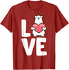 Cute Polar Bear Gifts And Tees I Love Polar Bears T-Shirt - Cranberry Red
