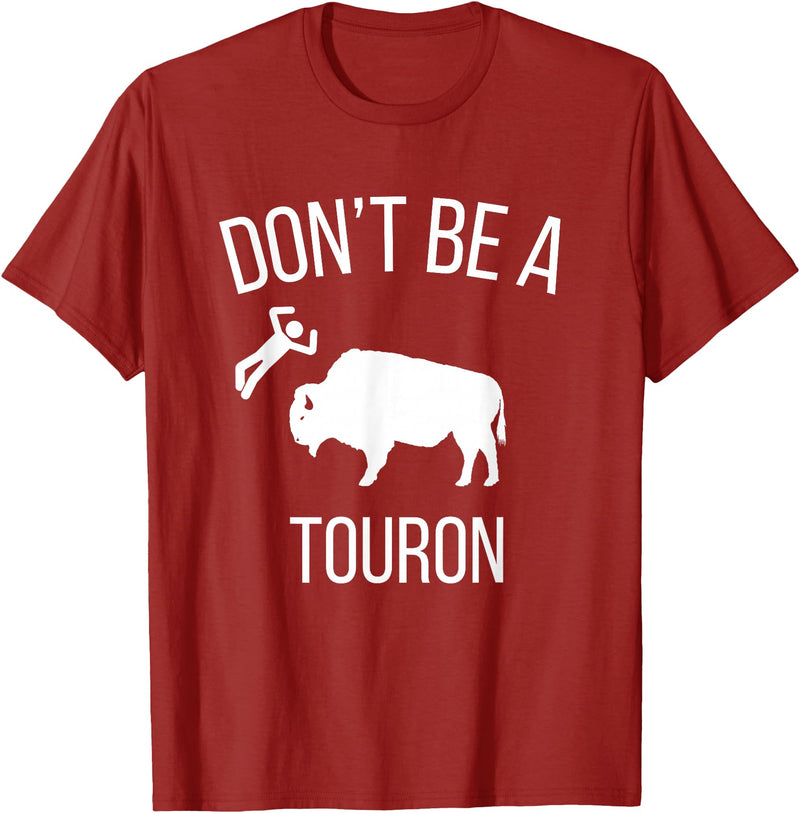 Funny Bison Boujee Cow Shirt - Funny Buffalo Shirt Sei kein Touron - Stroke den Bison nicht T-Shirt - Cranberry Red