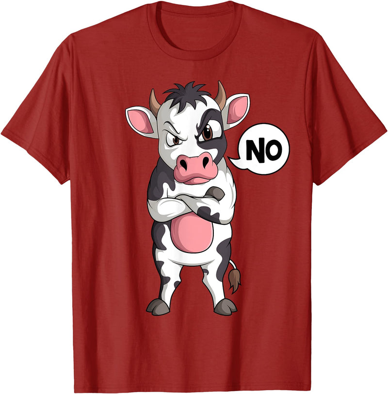 Funny Cow Lover & Owner Gift Ideas Cow Farmer Kids Boys Girls Womens T-Shirt - Cranberry Red