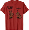 Chocolate Easter Bunnies Funny Rabbit Bunny Candy Men Women T-Shirt in Cranberry Red