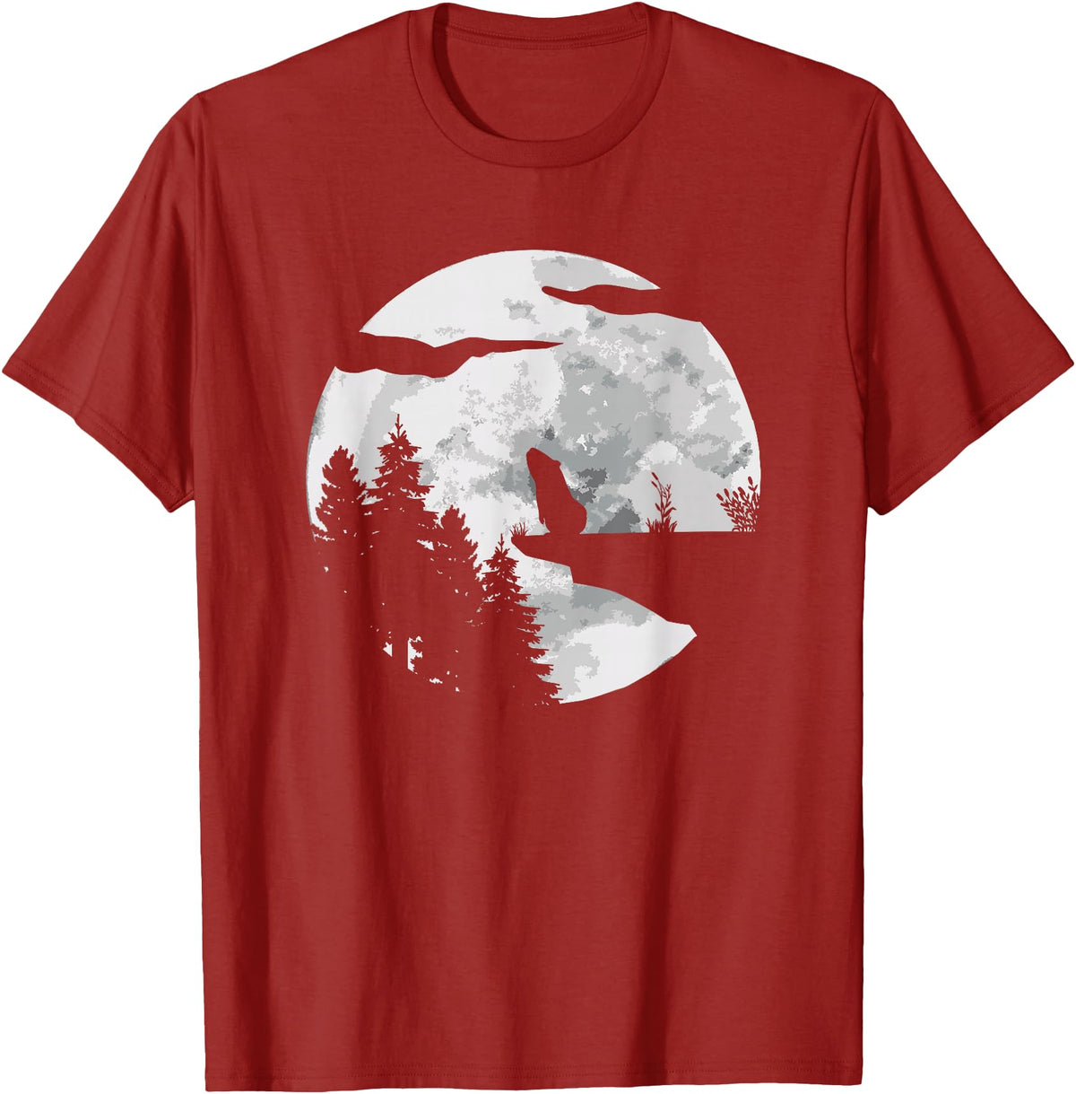 Guinea Pig Gifts & Accessories Guinea Pig Pet - Full Moon Guinea Pig T-Shirt - Cranberry Red