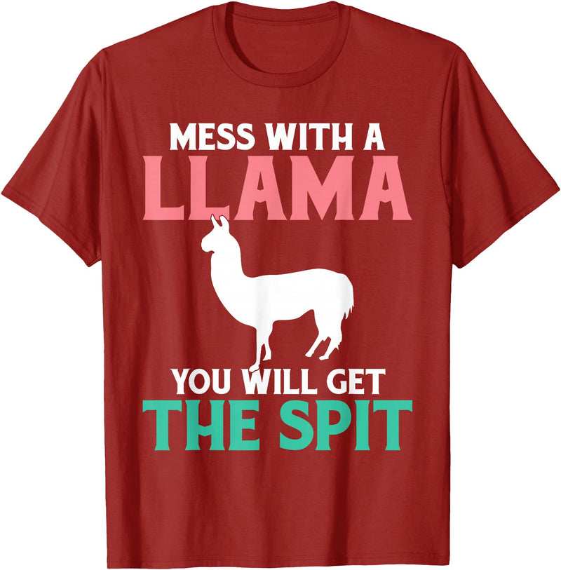 LLama Gifts & Accessories With a llama you get the spit alpaca llama T-Shirt - Cranberry Red